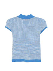 GUEST IN RESIDENCE Pique Cashmere Polo Shirt — Azzurro