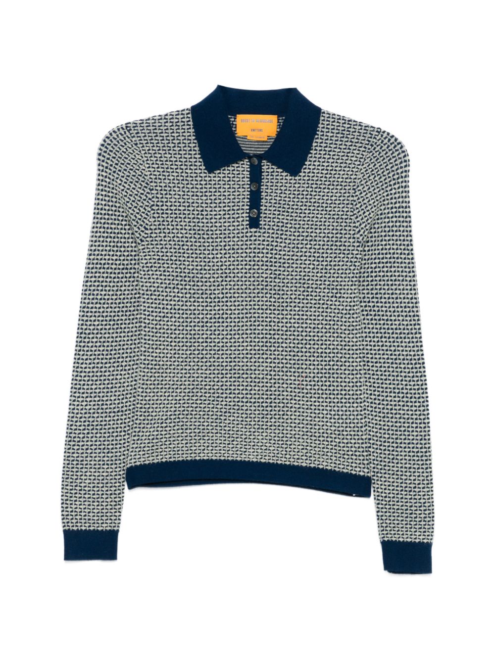 GUEST IN RESIDENCE Pique Cashmere Polo Shirt — Blue