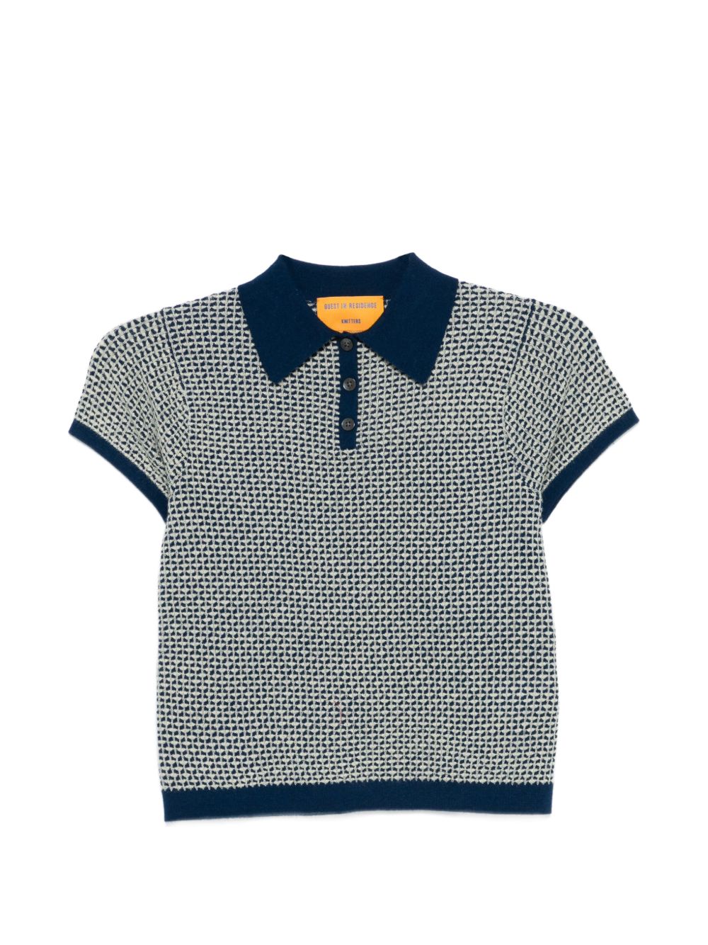 Guest In Residence Pique cashmere polo shirt