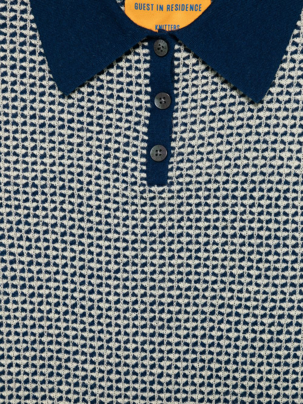 Guest In Residence Pique cashmere polo shirt