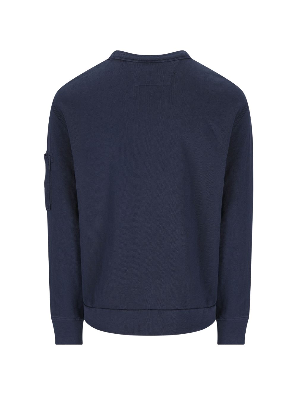 C.P. Company Blue Sweater — Round Neck Lens Detail