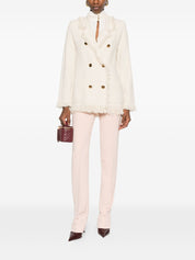Elisabetta Franchi White Jackets — Double-Breasted Luxury