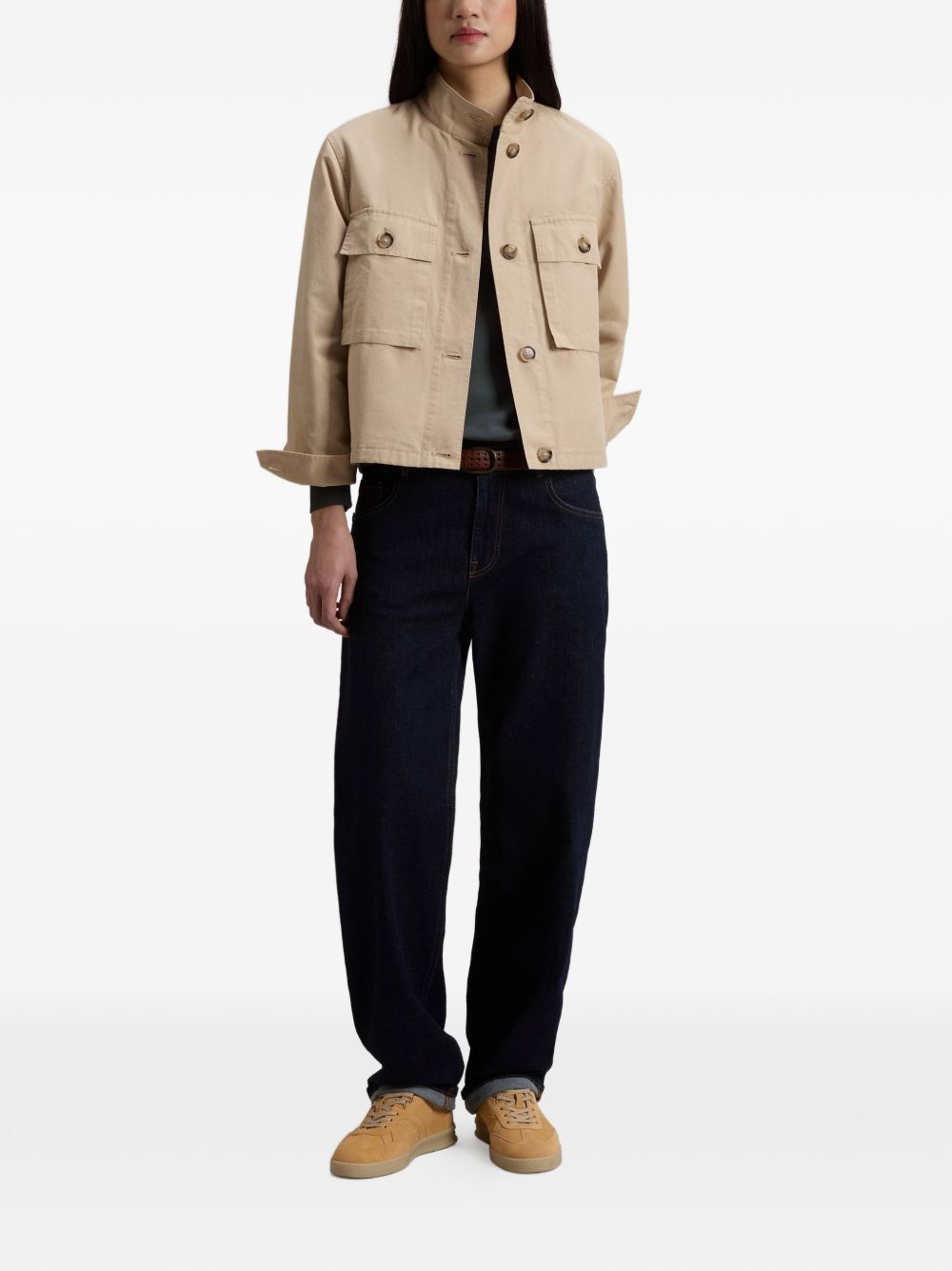 Woolrich Jackets for Women — Classic Beige Outerwear