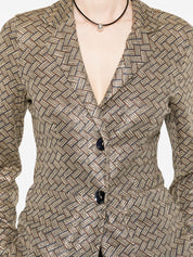 Siyu Tallis Jacket — Single‑Breasted Brown Jacket