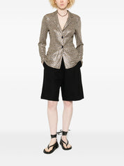 Siyu Tallis Jacket — Single‑Breasted Brown Jacket