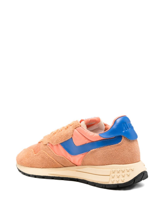 Autry Reelwind Low Suede Sneakers — Orange Men’s Shoes