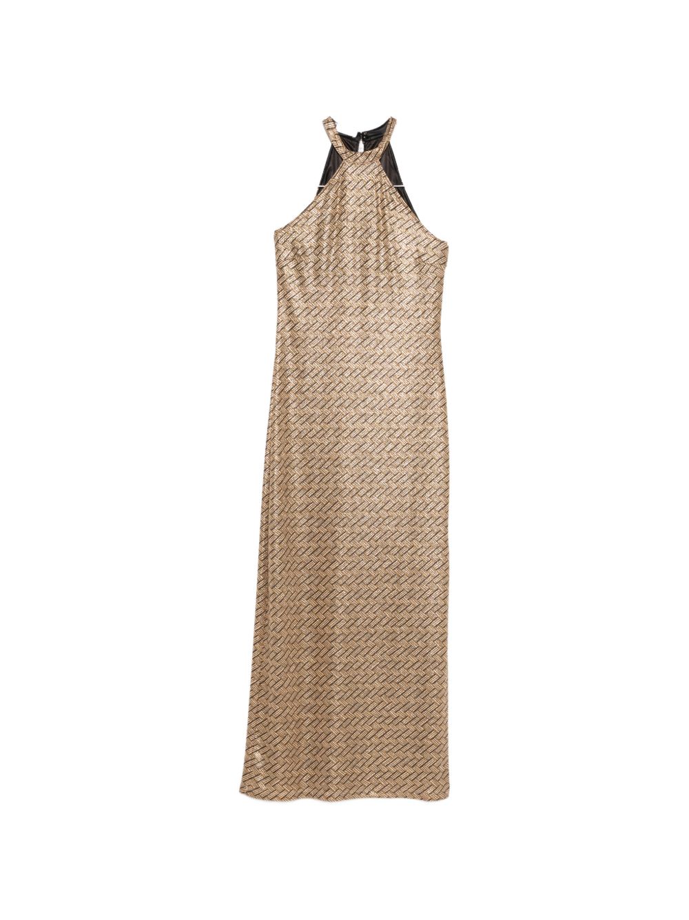 Siyu Dresses — Tallis Halterneck Long Dress (Brown)