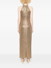 Siyu Dresses — Tallis Halterneck Long Dress (Brown)