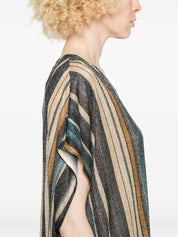 Siyu Dresses — Striped V‑Neck Kaftan for Women