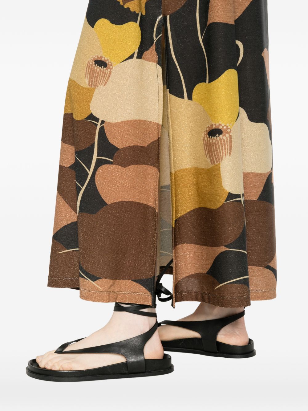 Siyu Ninfa Long Dress — Grey Floral Maxi (Women)