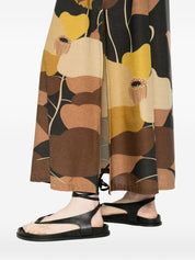 Siyu Ninfa Long Dress — Grey Floral Maxi (Women)