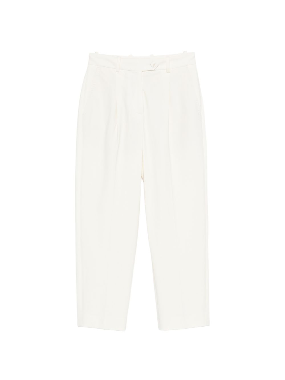 Circolo 1901 Trousers — Cream Pleated Cotton Trousers