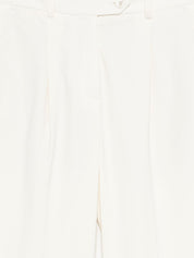 Circolo 1901 Trousers — Cream Pleated Cotton Trousers