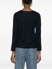 Beyou Cashmere & Silk Sweater — Blue Topwear