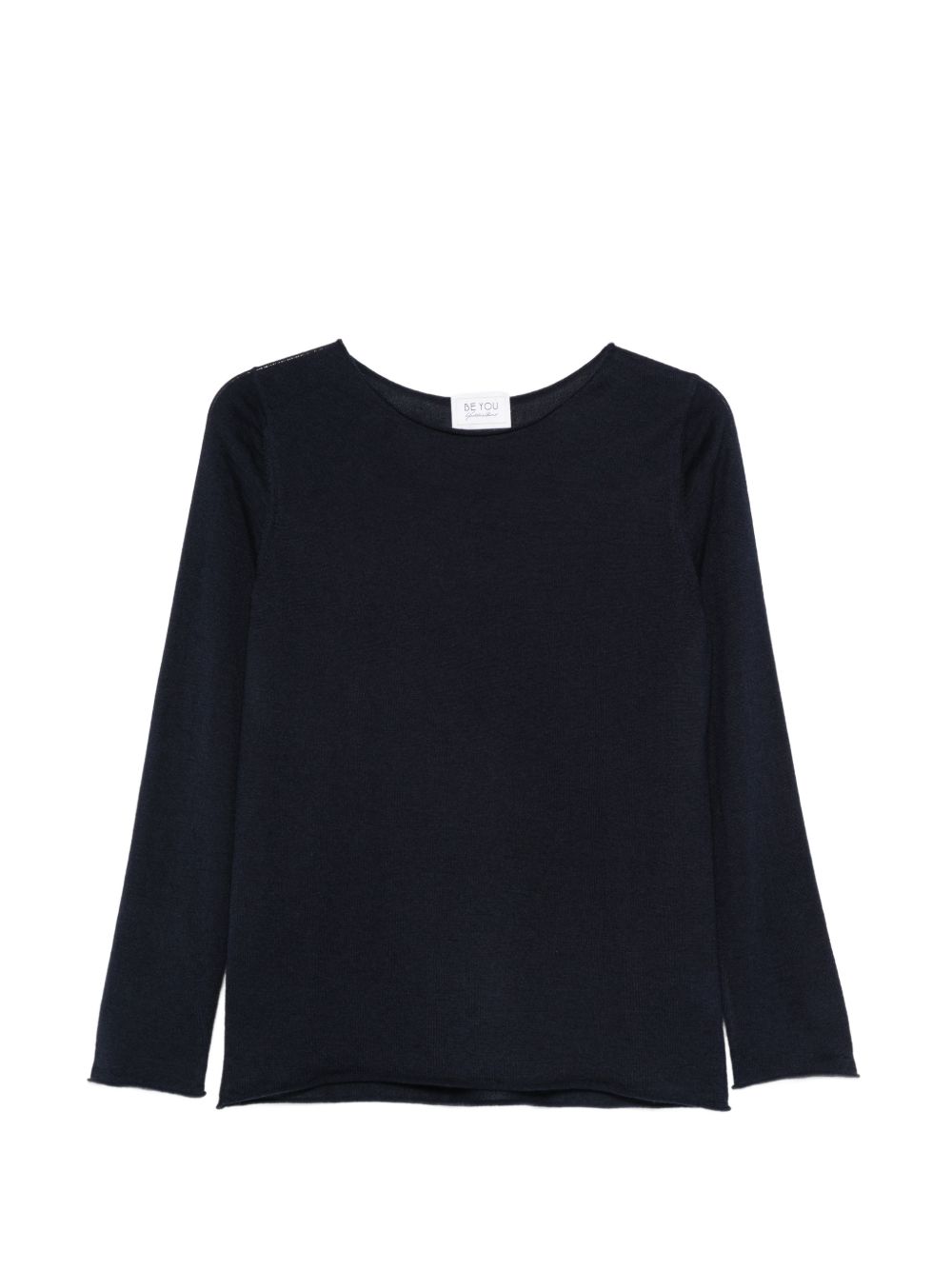 Beyou Cashmere & Silk Sweater — Blue Topwear