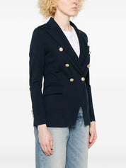 Circolo 1901 Jackets — Double-Breasted Blue Cotton