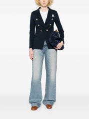 Circolo 1901 Jackets — Double-Breasted Blue Cotton