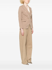 Circolo 1901 Jackets — Light Brown Double‑Breasted