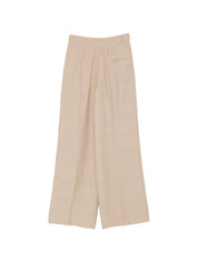 Fay Trousers for Women — Cotton Pleated Wide Leg