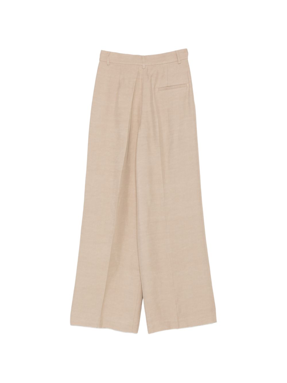Fay Trousers for Women — Cotton Pleated Wide Leg