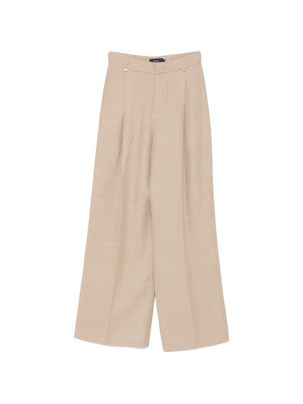 Fay Trousers for Women — Cotton Pleated Wide Leg