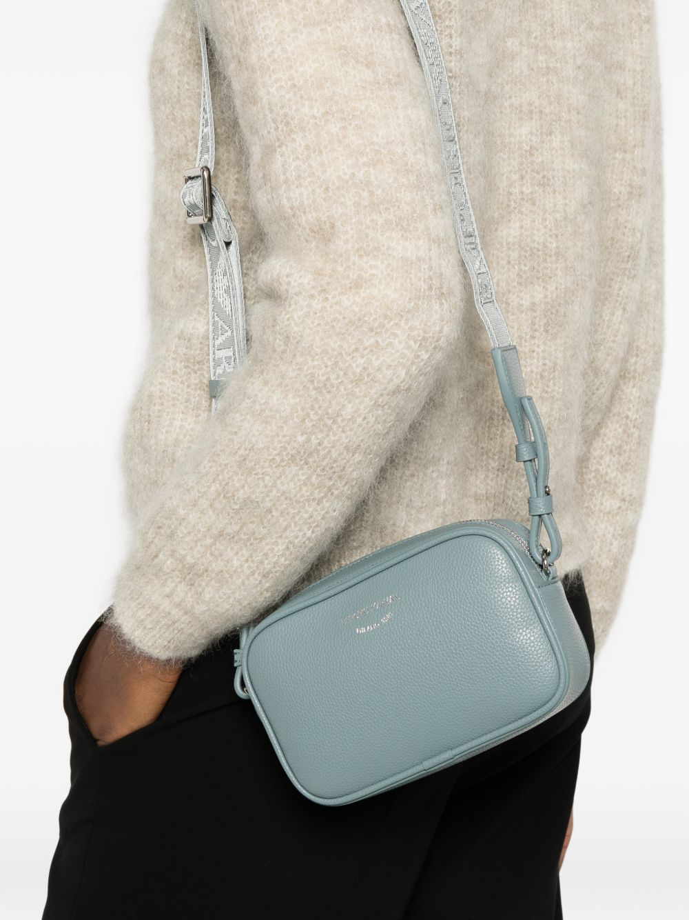 Emporio Armani Deer-print Camera Case With Shoulder Strap