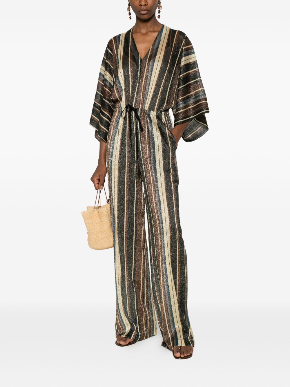 Siyu Jumpsuits — Striped Multicolor Jumpsuit
