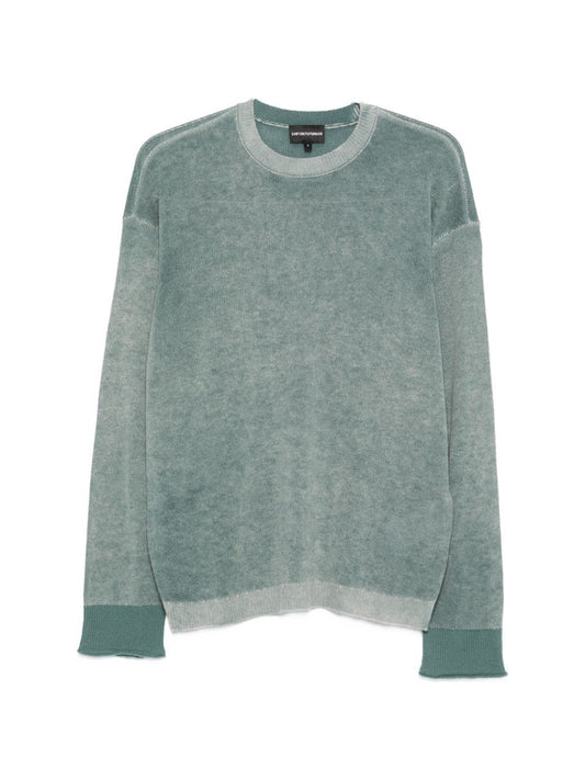 Emporio Armani Clear Blue Sweater — Men’s Topwear
