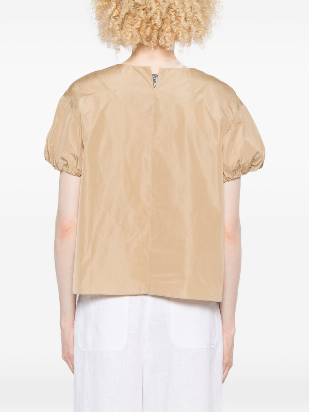 SUSANNE BOMMER Baloon Sleeves Top — Beige | Topwear