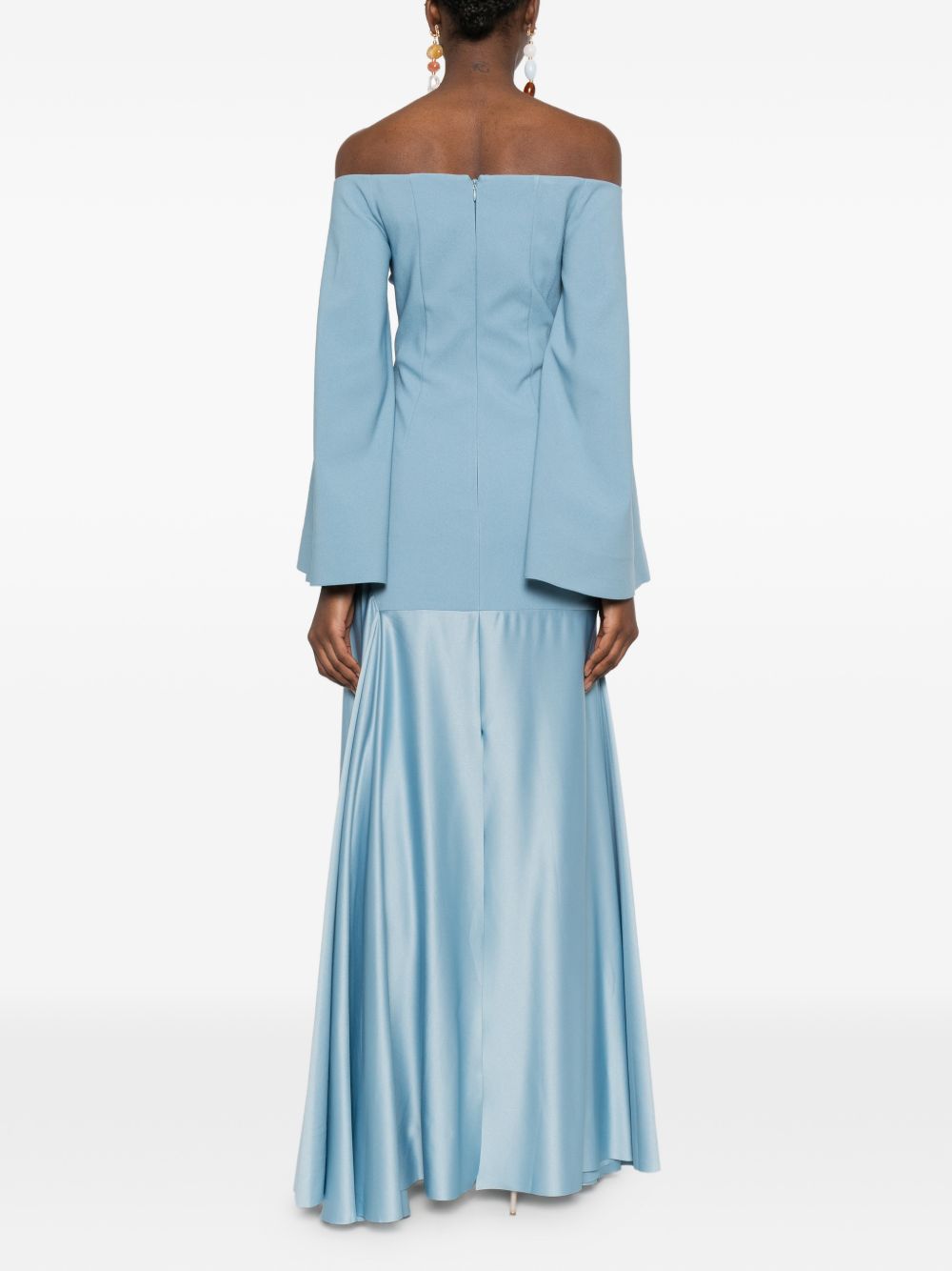 Solace London Rina Maxi Dress — Slate Blue, From €220