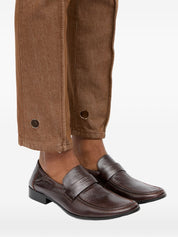 MM6 Maison Margiela Moccasins — Swing‑toe Leather Loafers