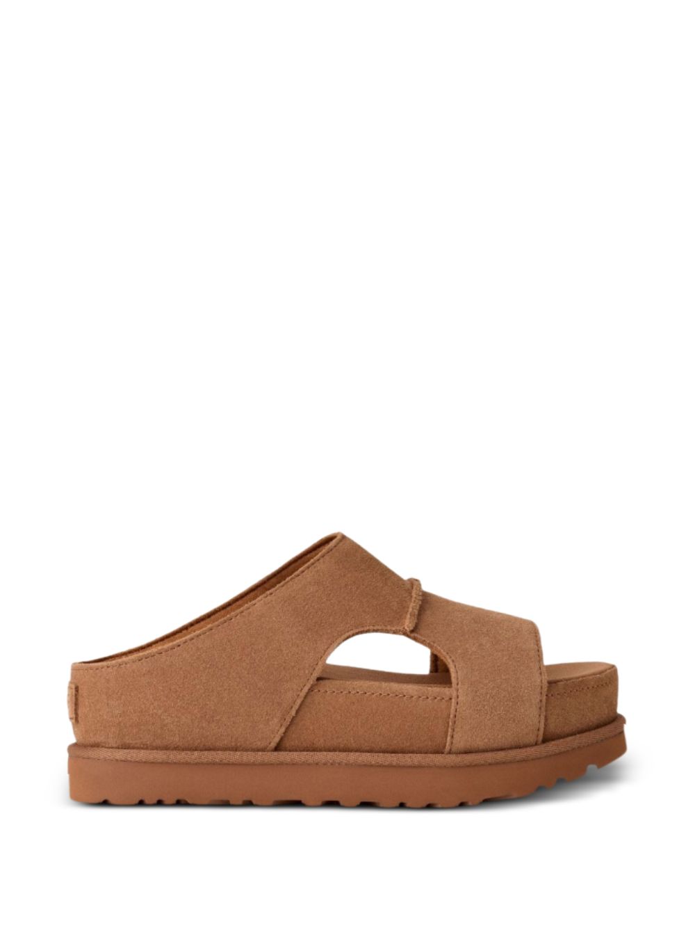 Ugg Goldenstar Hi Cutout Slippers — Beige Sandals
