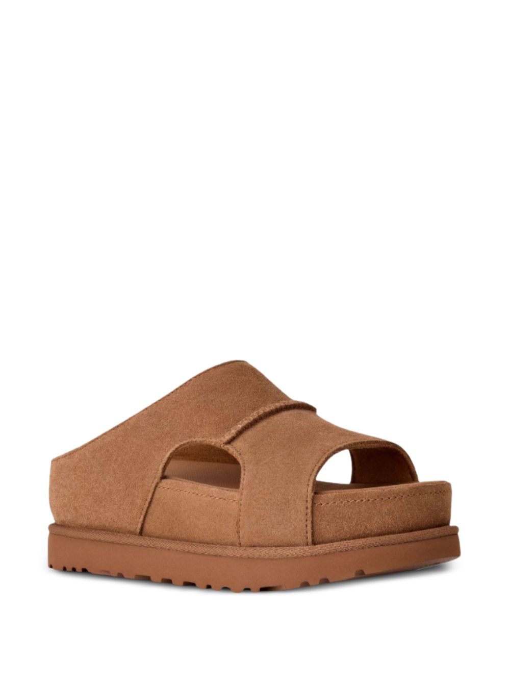 Ugg Goldenstar Hi Cutout Slippers — Beige Sandals