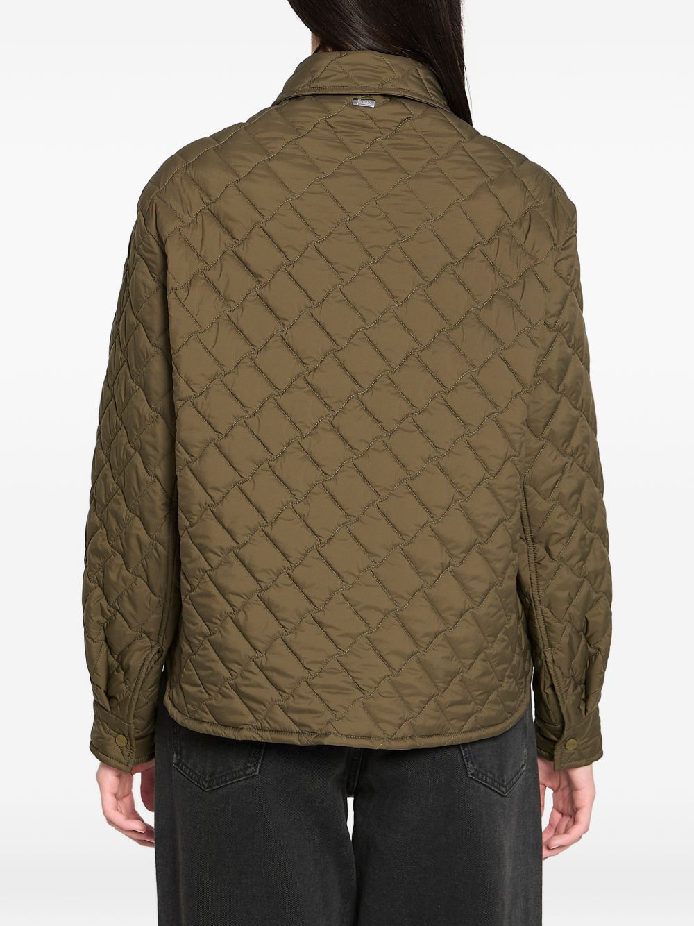 HERNO Nylon Quilted Jacket for Women — Green, €550