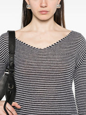 Beyou V-neck long sleeves Cashmere v-necked sweater