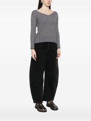 Beyou V-neck long sleeves Cashmere v-necked sweater