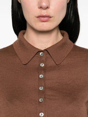 Beyou Cashmere and silk polo sweater