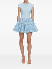 Self‑Portrait Dresses — Blue Lace Mini | Luxury Dresses