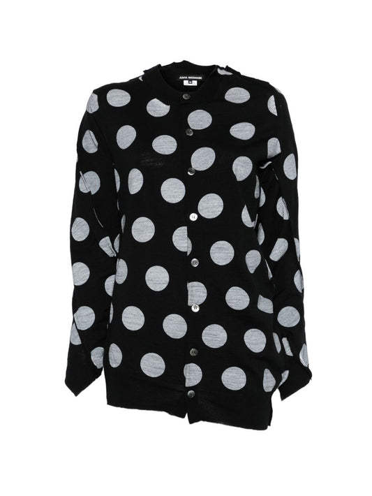 Junya Watanabe Dotted Wool Sweater for Women — Black