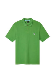 Paul Smith Polo Shirt — Green Logo Cotton Topwear