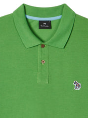 Paul Smith Polo Shirt — Green Logo Cotton Topwear