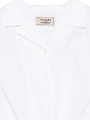 Alessandro Enriquez Shirts — White Cotton Knot Detail