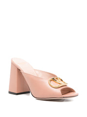 Valentino Garavani VLogo Signature leather mules.