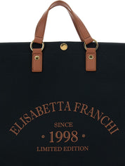 Elisabetta Franchi Logo Appliqué Tote Bag