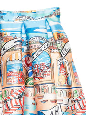Alessandro Enriquez Skirts — Printed Midi Skirts