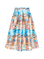 Alessandro Enriquez Skirts — Printed Midi Skirts
