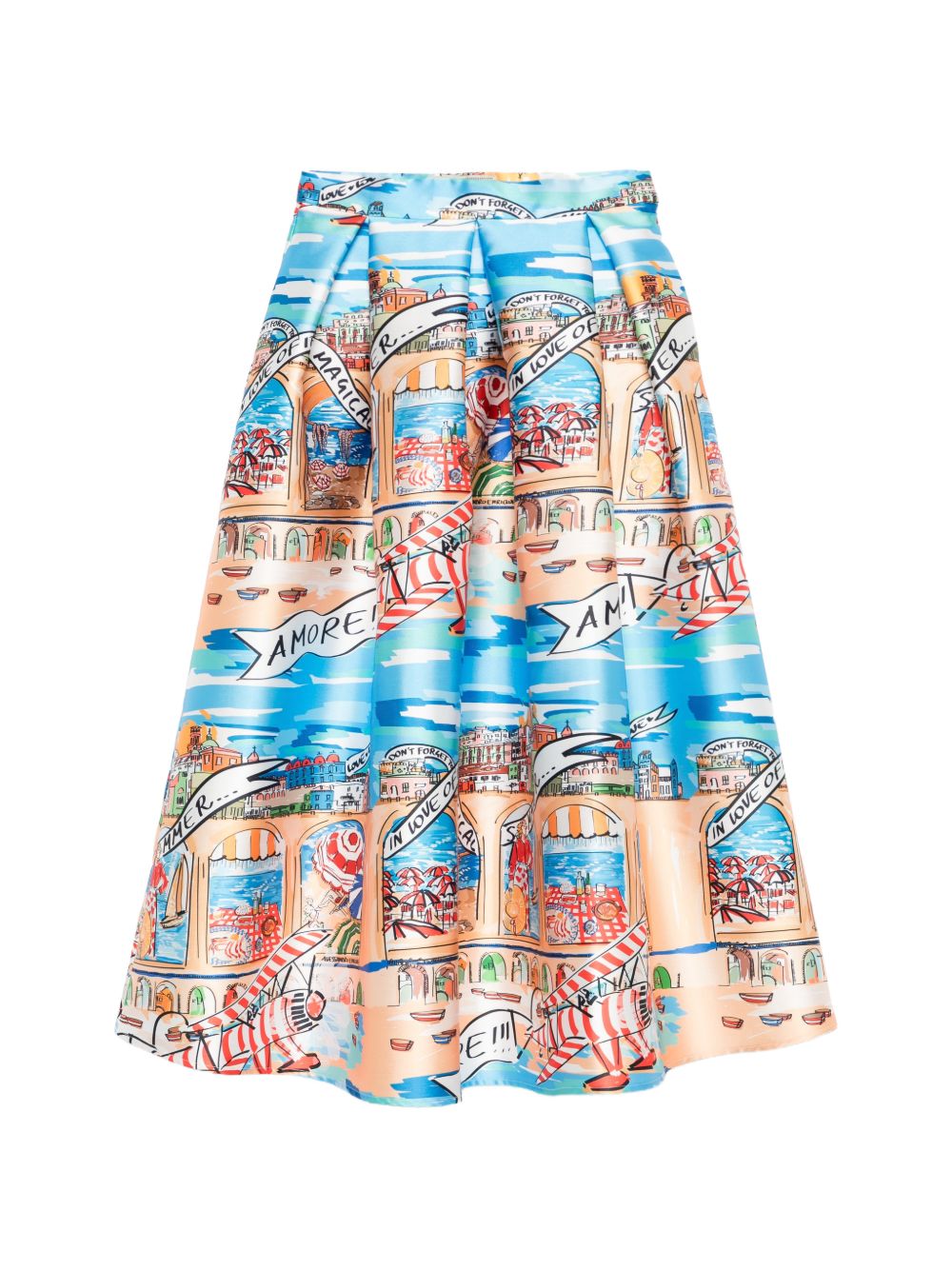 Alessandro Enriquez Skirts — Printed Midi Skirts