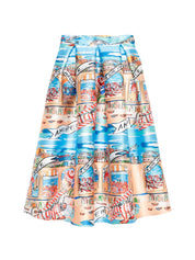 Alessandro Enriquez Skirts — Printed Midi Skirts