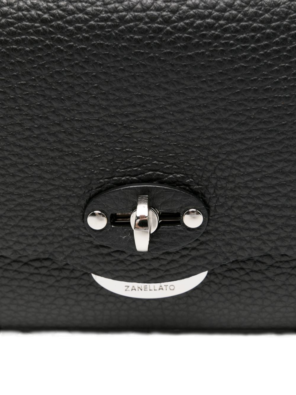Zanellato Lettera Small Clutch — Black Leather