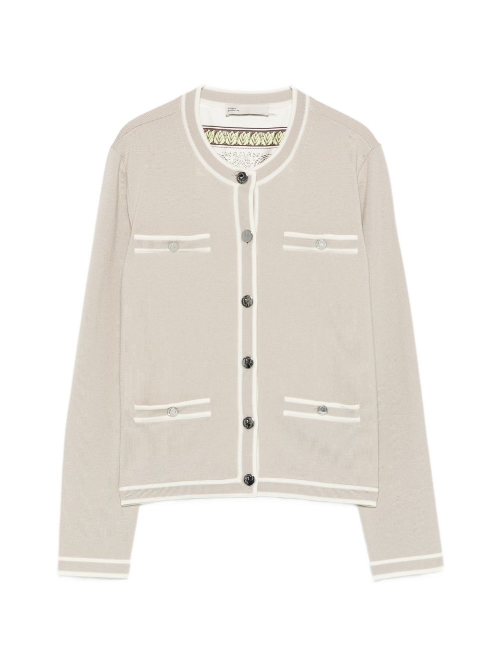 Tory Burch Grey Sweater Cardigan — Luxury Knit Top